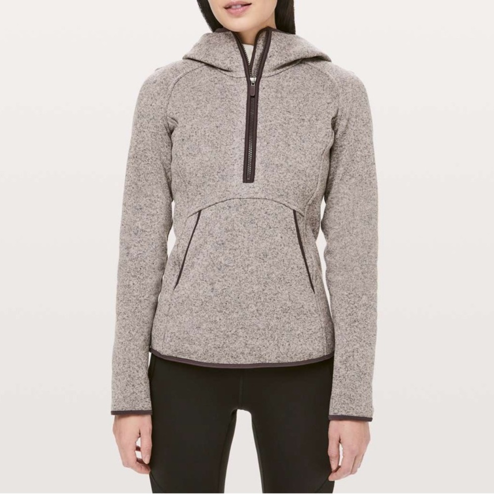 Lululemon Fleece & Thank You Pullover in Heathered Smoky Blush